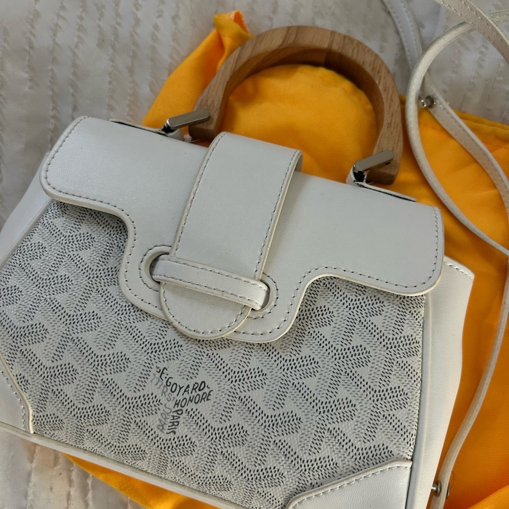 White Patterned Handbag